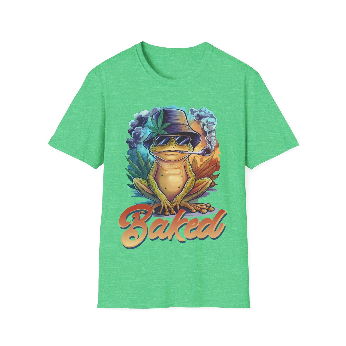 Baked Smoking Frog Unisex Softstyle T-Shirt