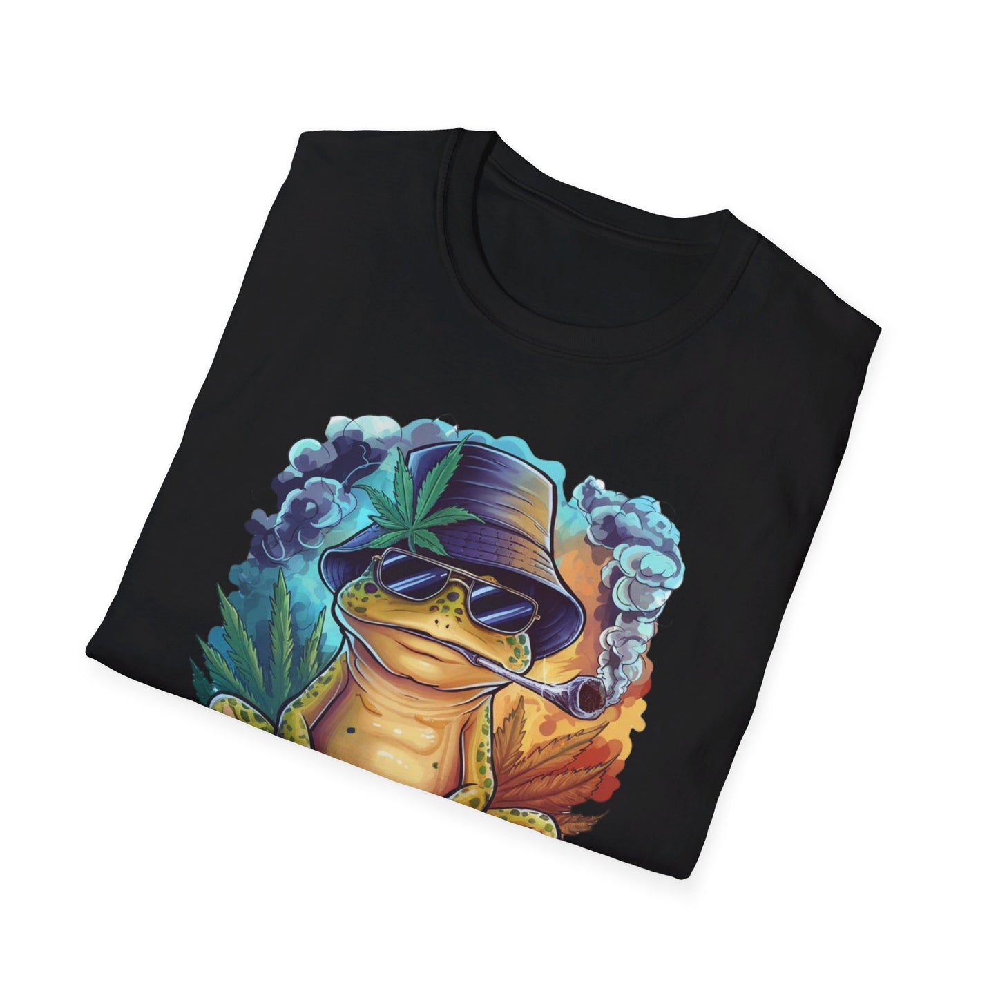 Chillin' Smoking Frog Unisex Softstyle T-Shirt