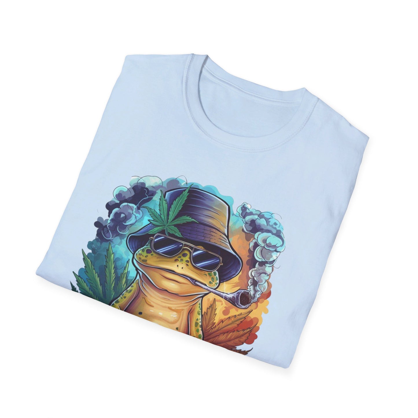 Chillin' Smoking Frog Unisex Softstyle T-Shirt