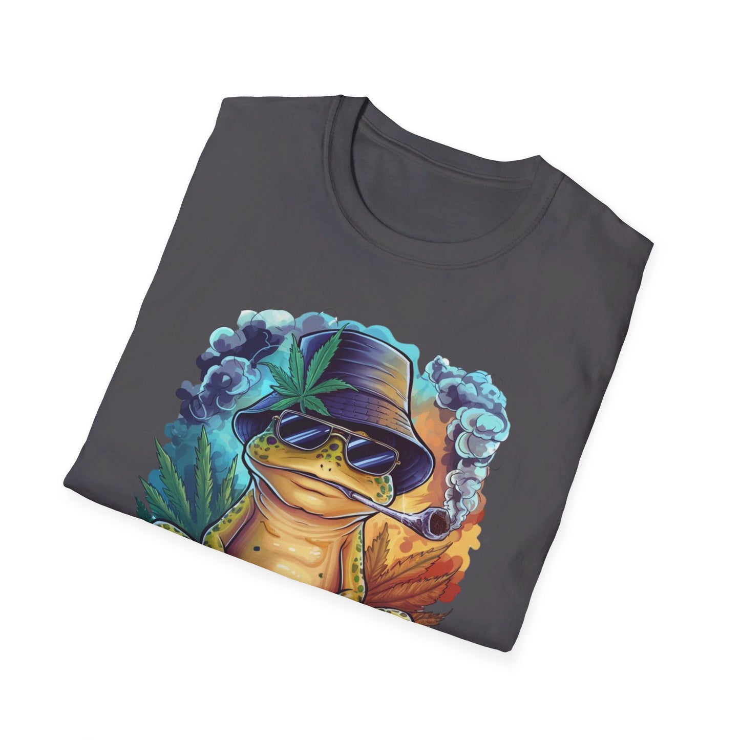 Baked Smoking Frog Unisex Softstyle T-Shirt