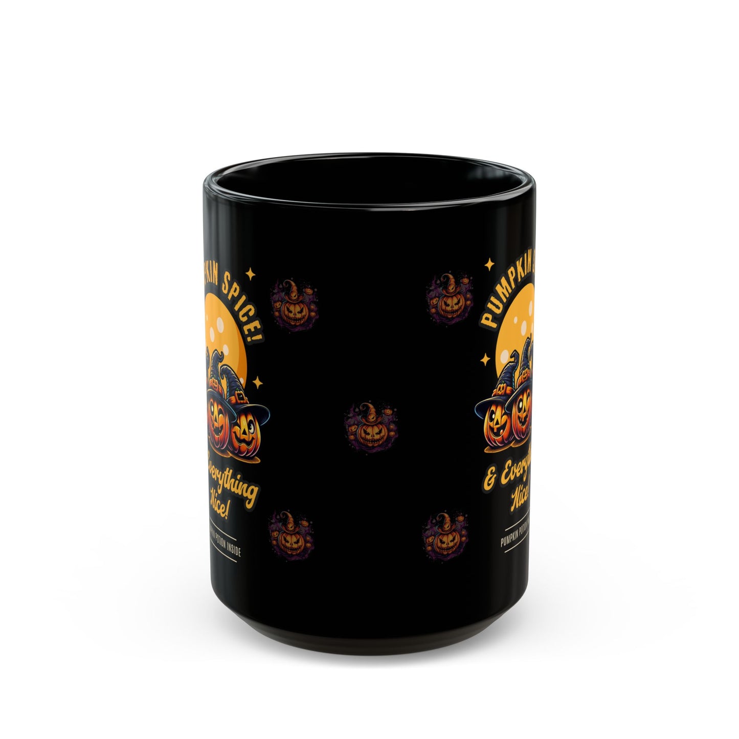 Pumpkin Spice Black Mug (11oz, 15oz)