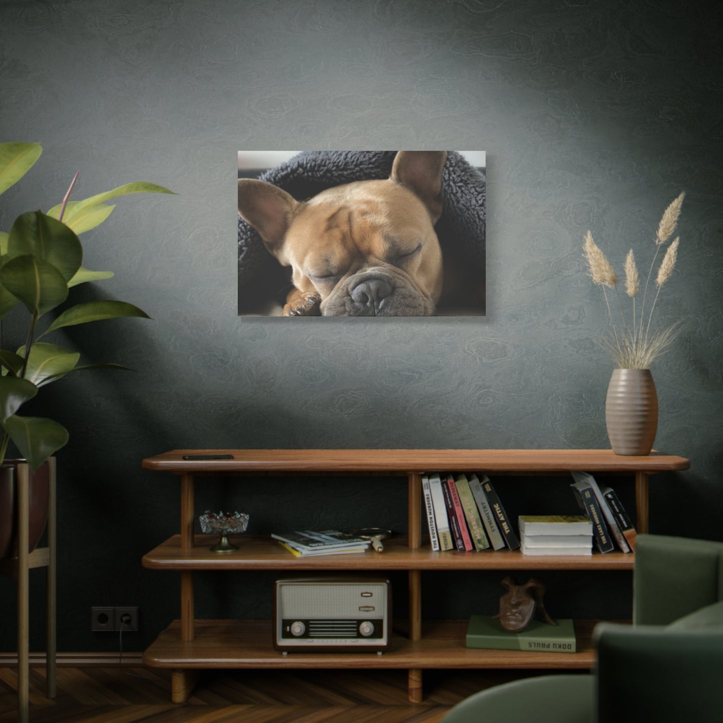 French Bulldog Matte Canvas, Stretched, 1.25"