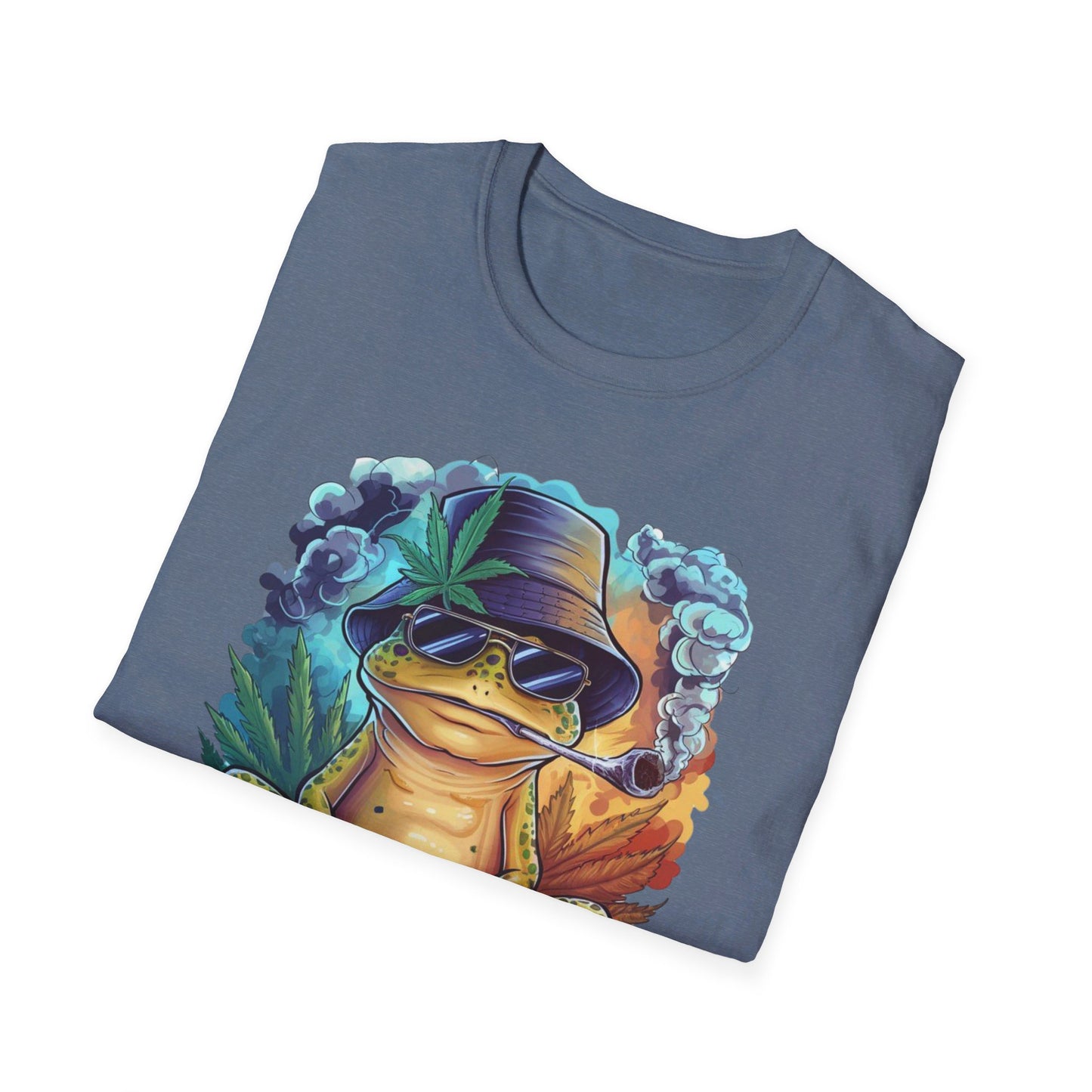 Baked Smoking Frog Unisex Softstyle T-Shirt