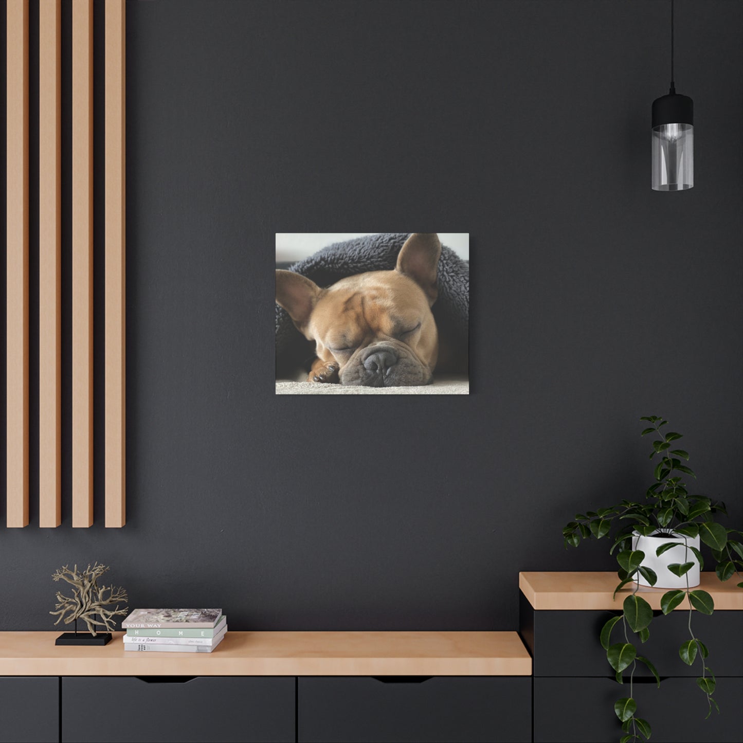 French Bulldog Matte Canvas, Stretched, 1.25"