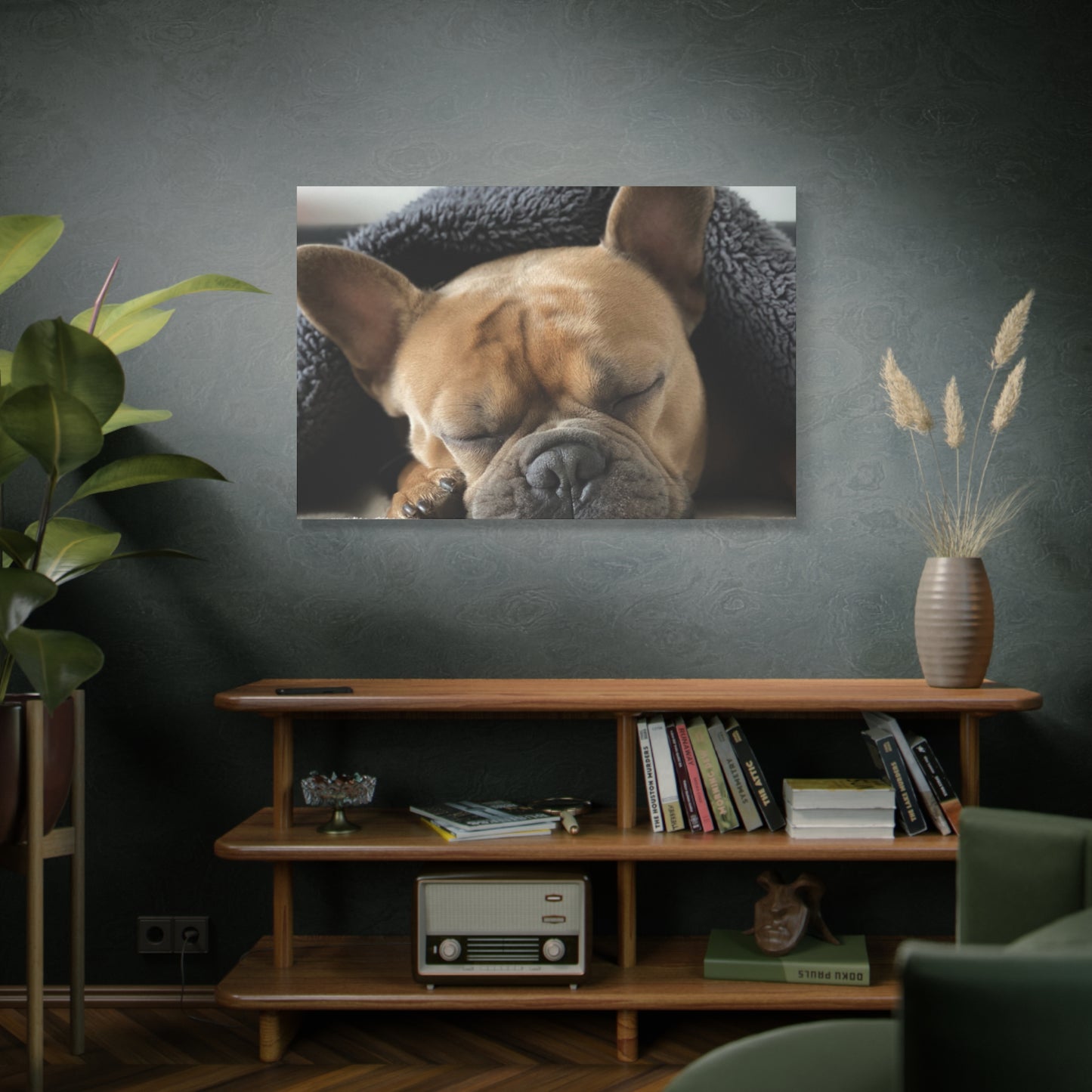 French Bulldog Matte Canvas, Stretched, 1.25"