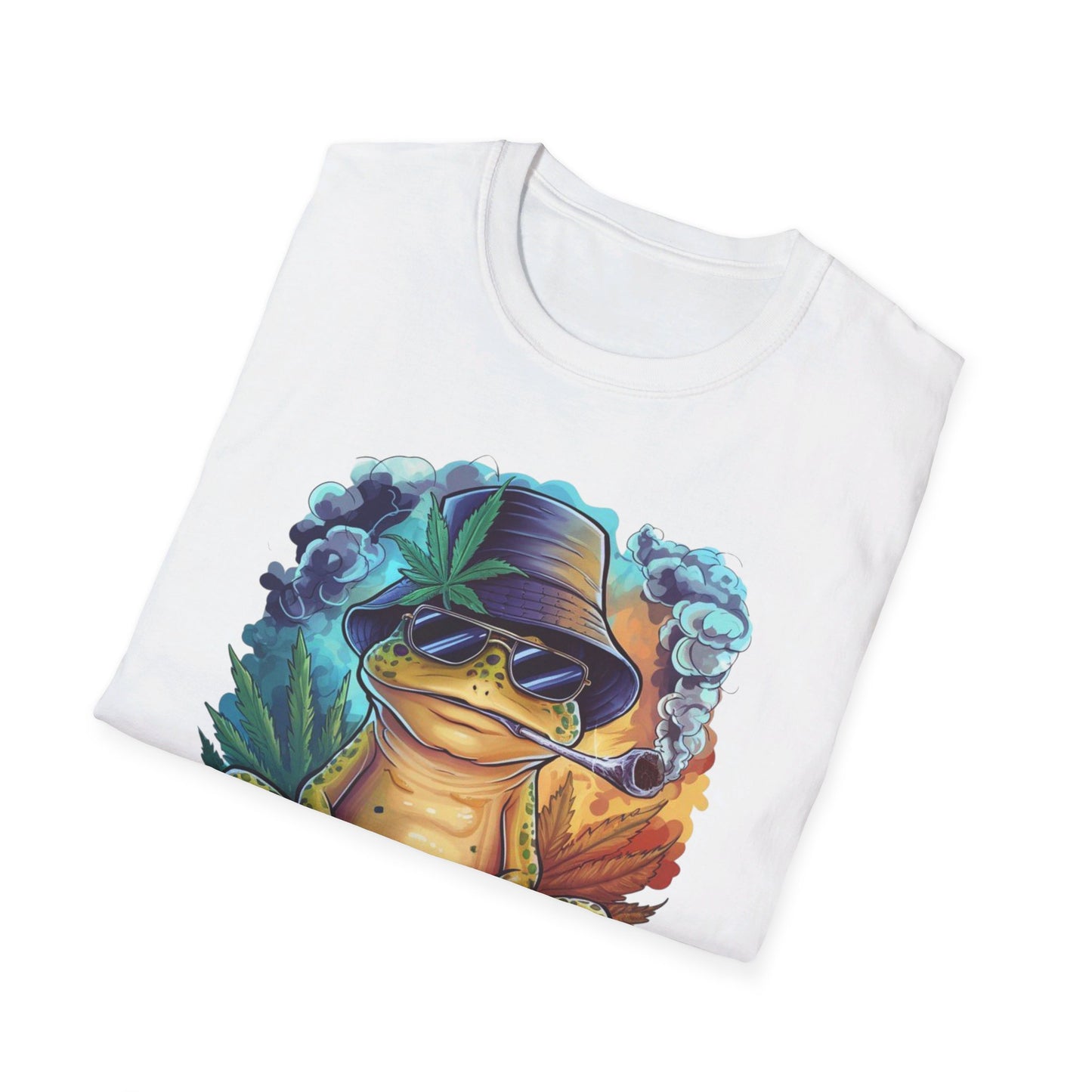 Baked Smoking Frog Unisex Softstyle T-Shirt