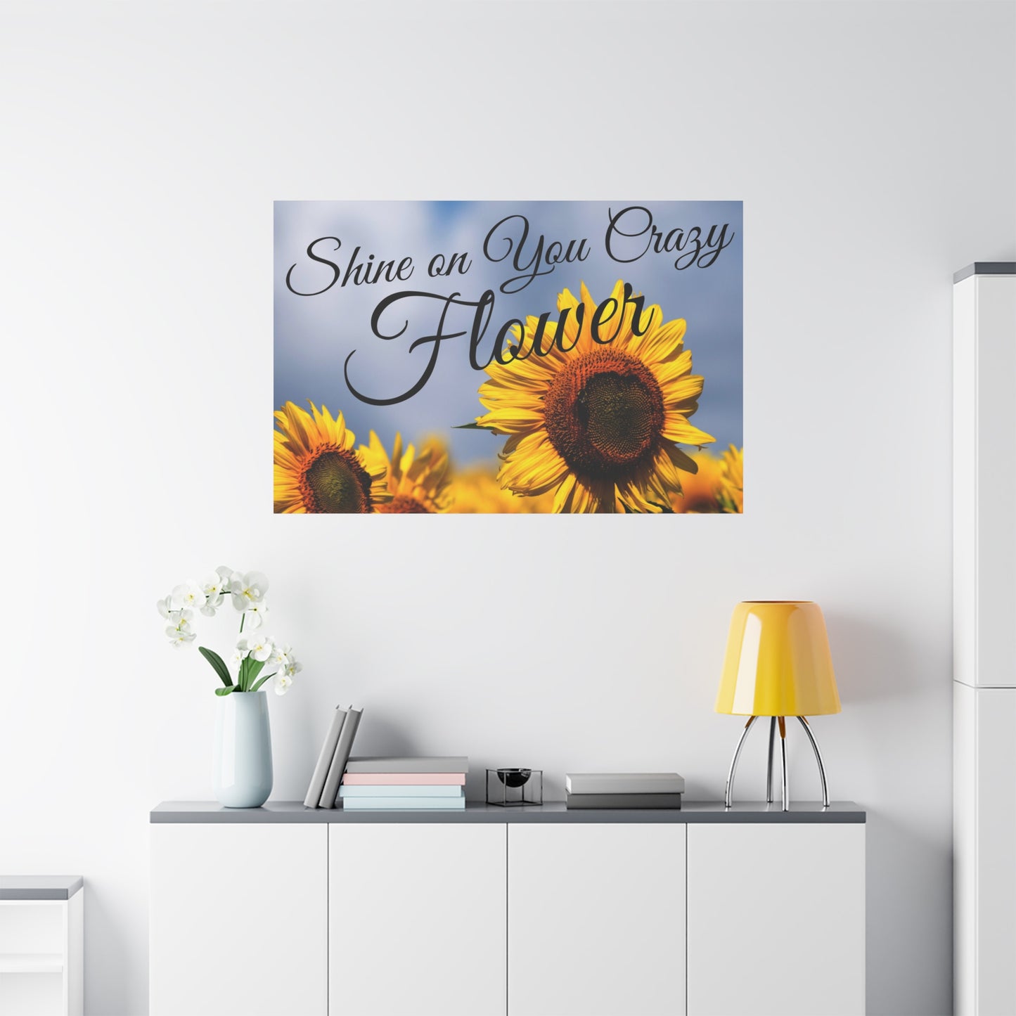 Shine on You Crazy Flower Matte Canvas, Stretched, 1.25"