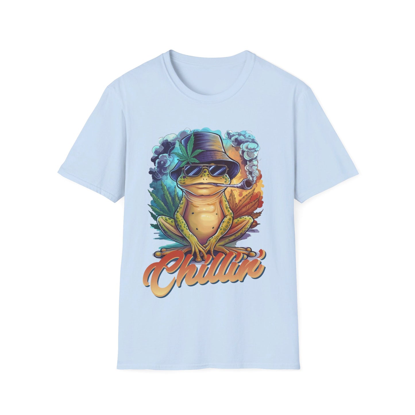 Chillin' Smoking Frog Unisex Softstyle T-Shirt