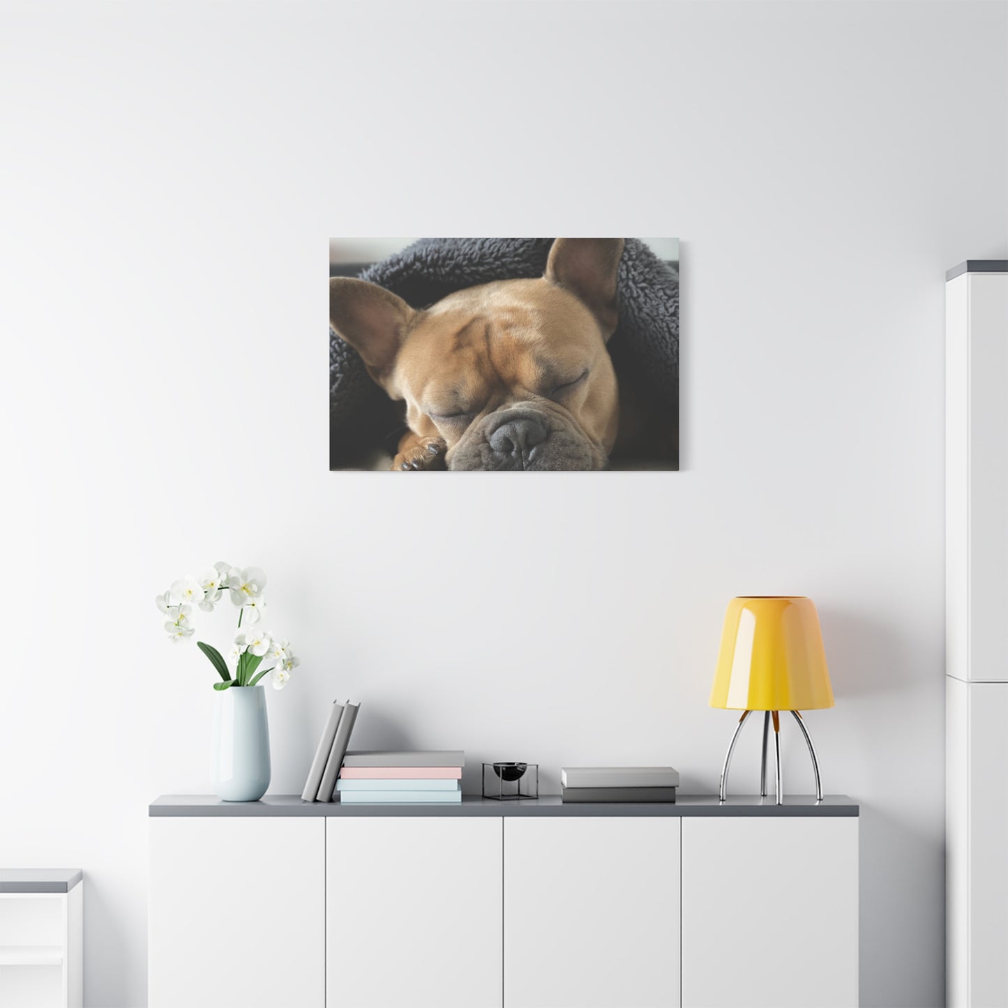 French Bulldog Matte Canvas, Stretched, 1.25"