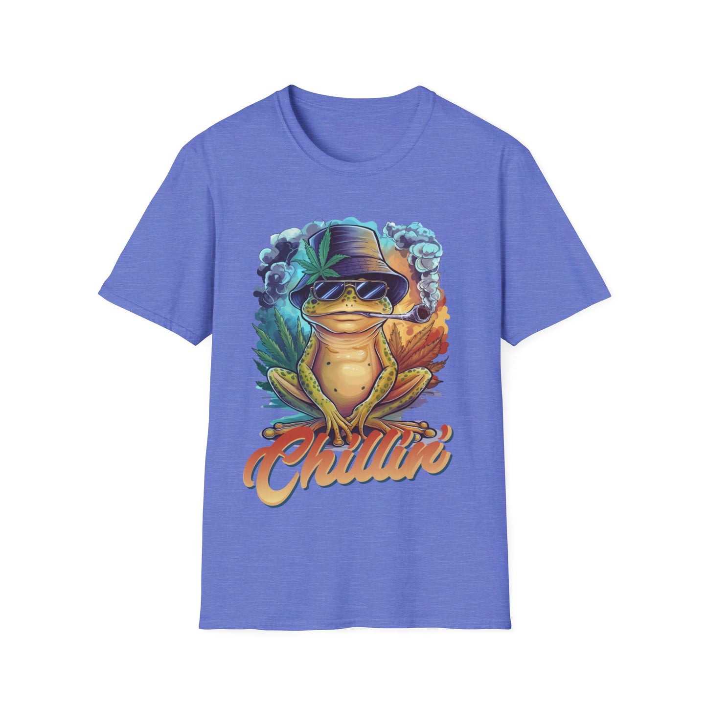 Chillin' Smoking Frog Unisex Softstyle T-Shirt