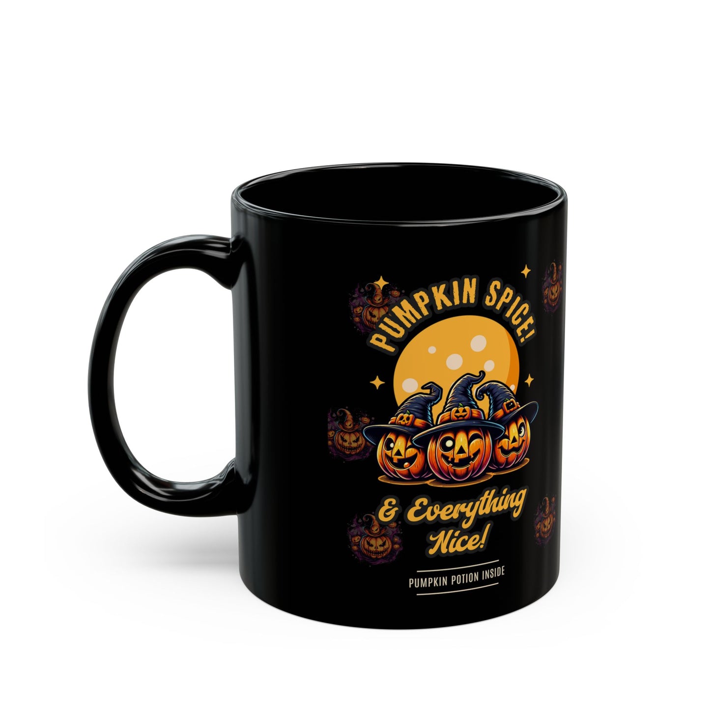 Pumpkin Spice Black Mug (11oz, 15oz)