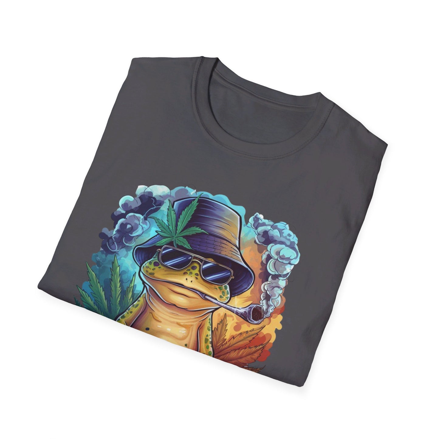 Chillin' Smoking Frog Unisex Softstyle T-Shirt