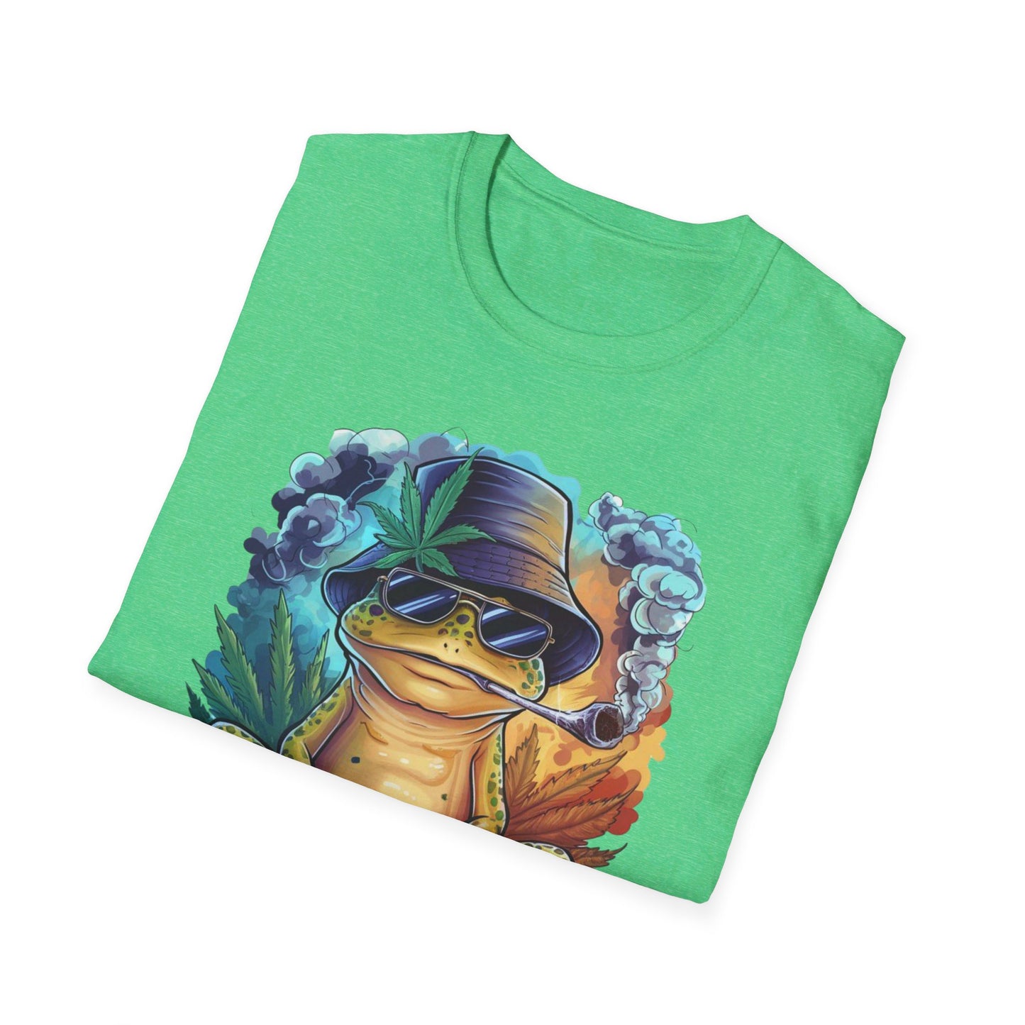 Baked Smoking Frog Unisex Softstyle T-Shirt