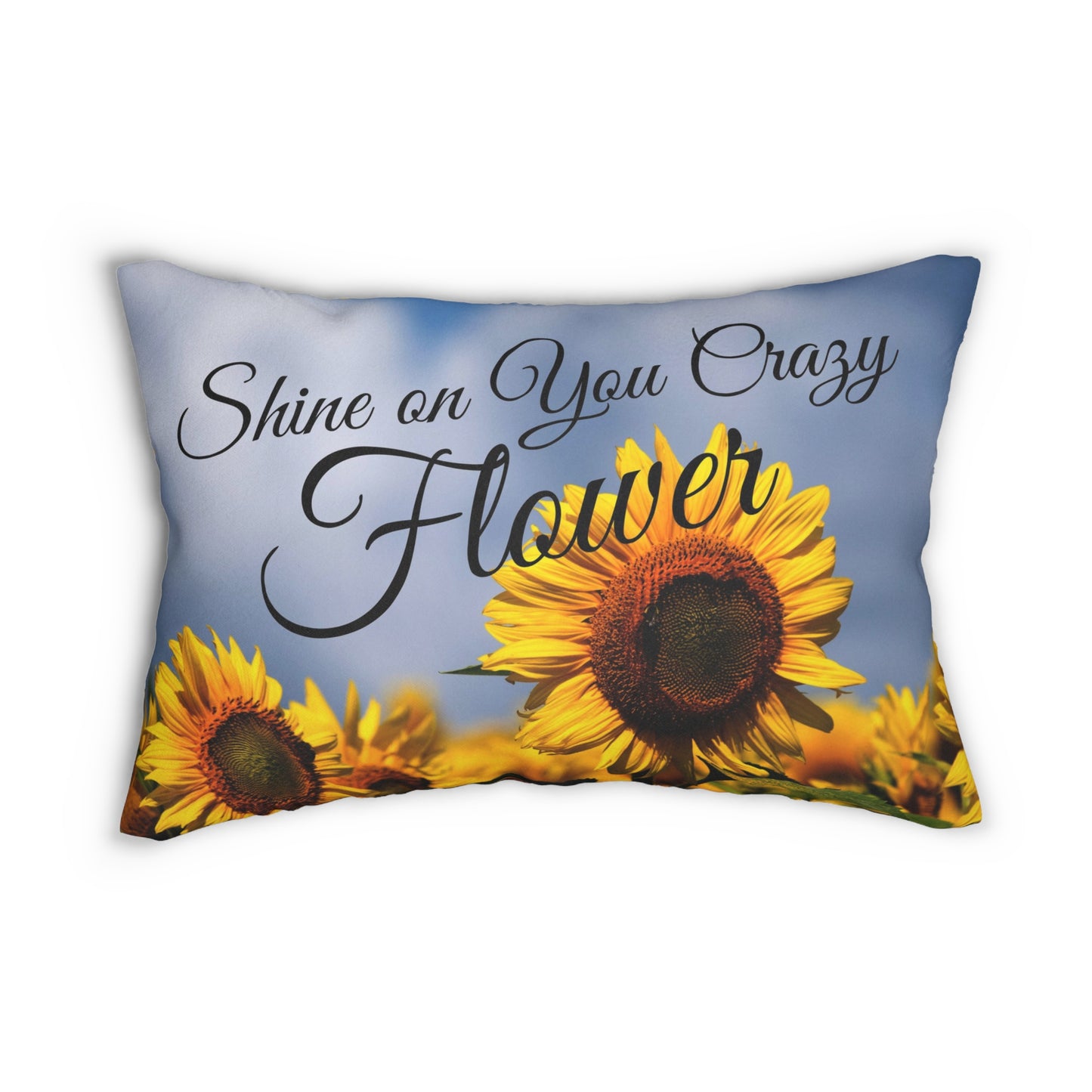 Shine on You Crazy Flower Spun Polyester Lumbar Pillow