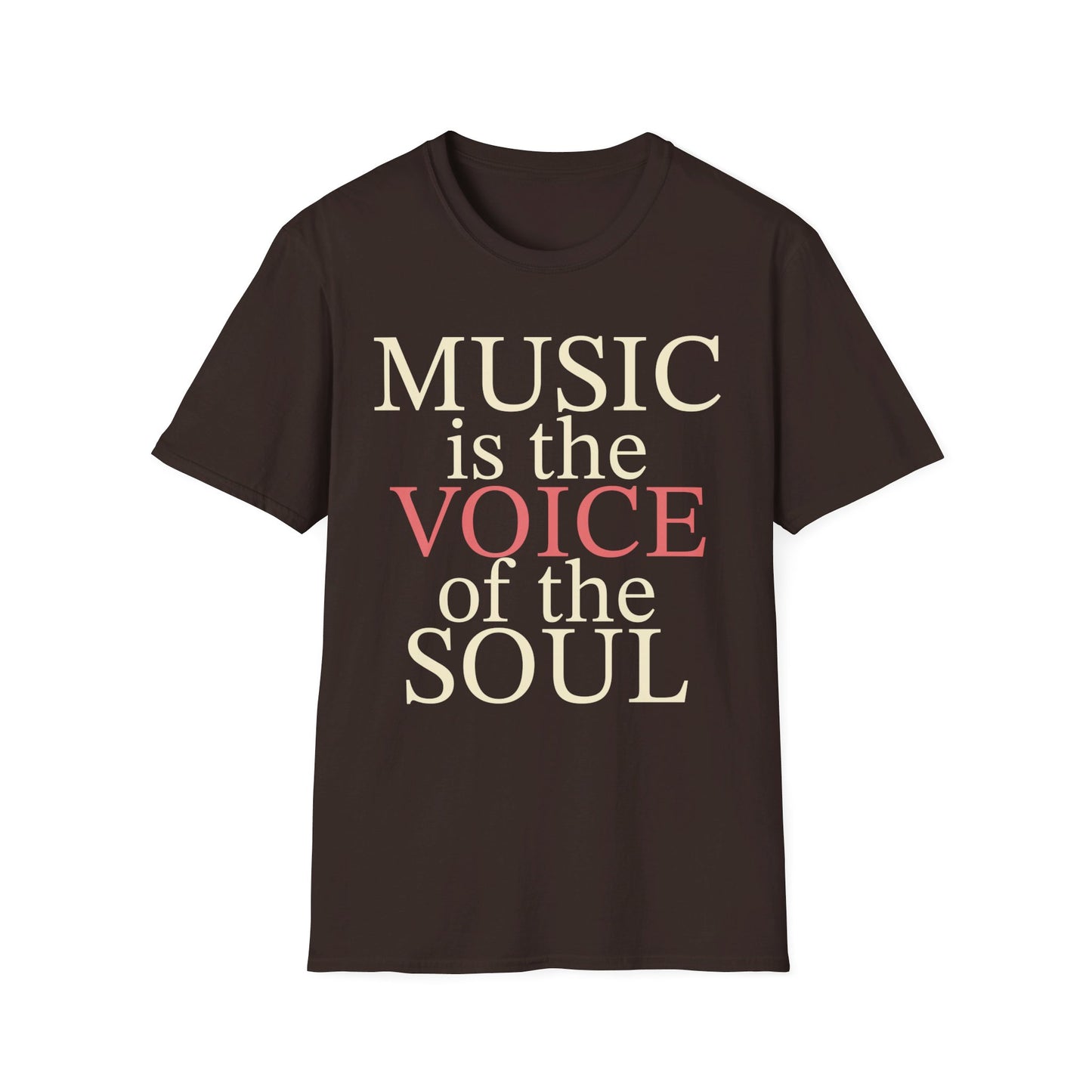 Music is the Voice Unisex Softstyle T-Shirt