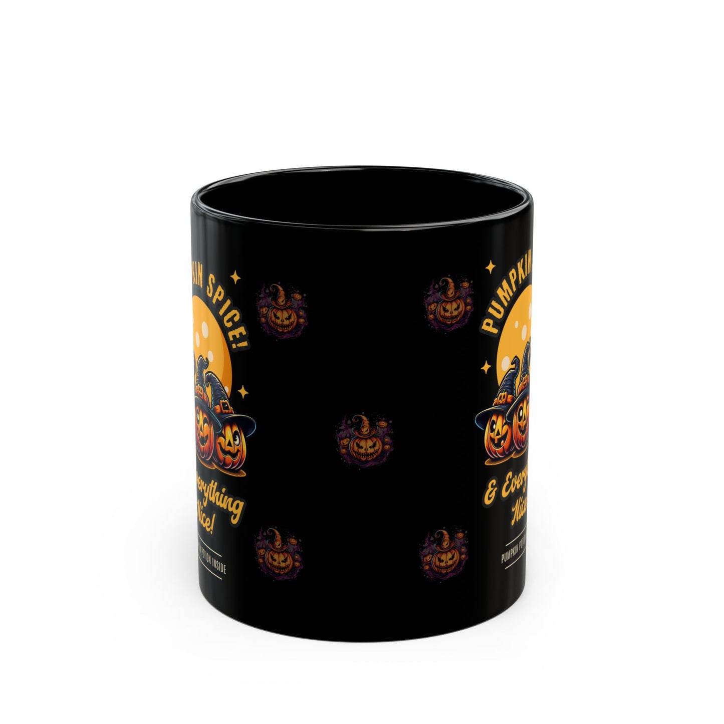 Pumpkin Spice Black Mug (11oz, 15oz)