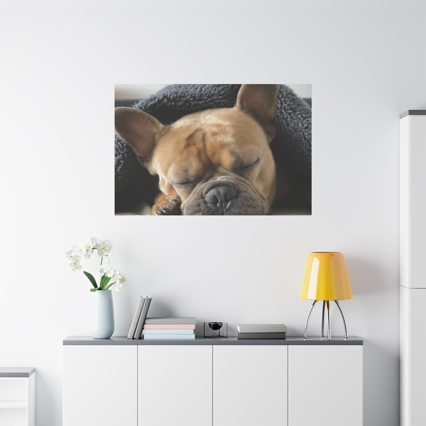 French Bulldog Matte Canvas, Stretched, 1.25"