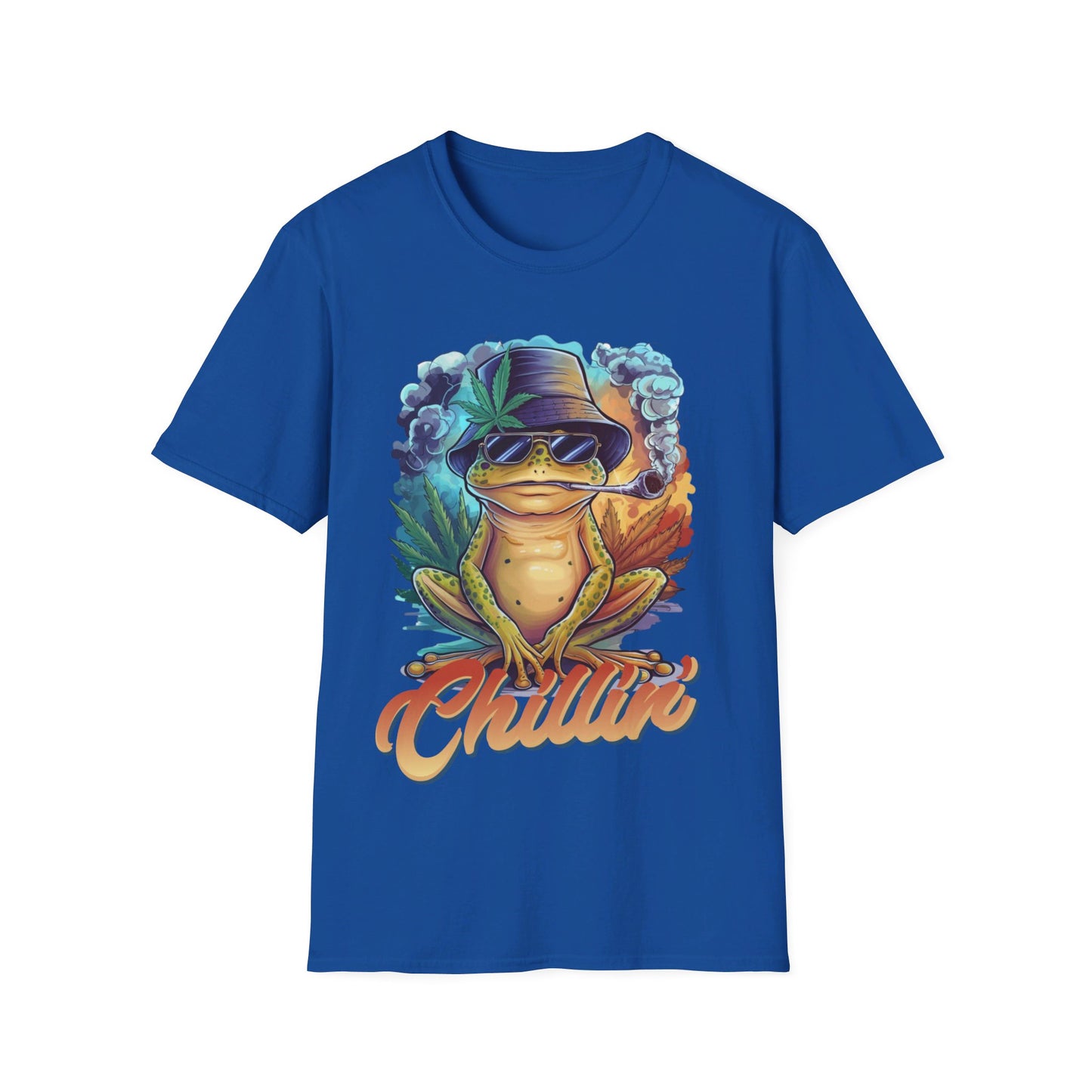 Chillin' Smoking Frog Unisex Softstyle T-Shirt