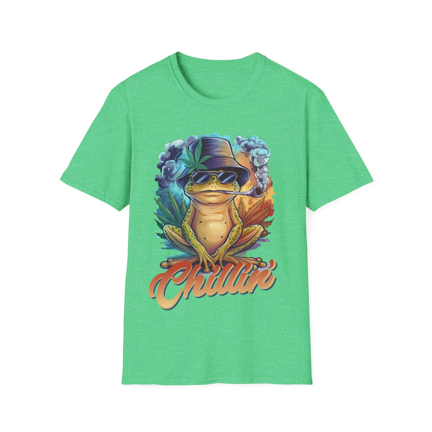 Chillin' Smoking Frog Unisex Softstyle T-Shirt