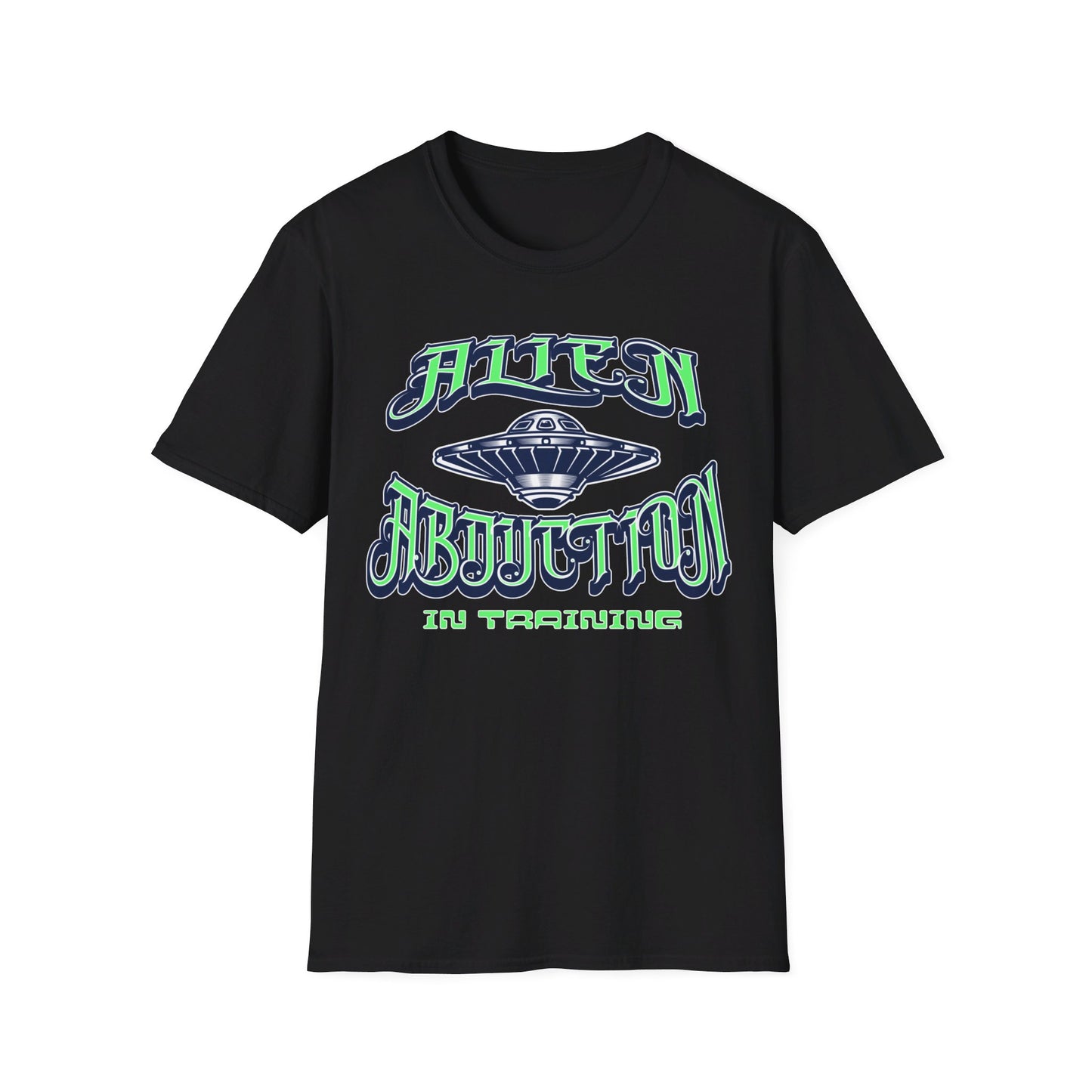 Alien Abduction in Training Unisex Softstyle T-Shirt