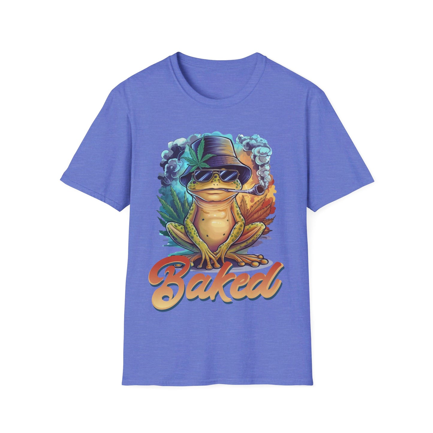 Baked Smoking Frog Unisex Softstyle T-Shirt