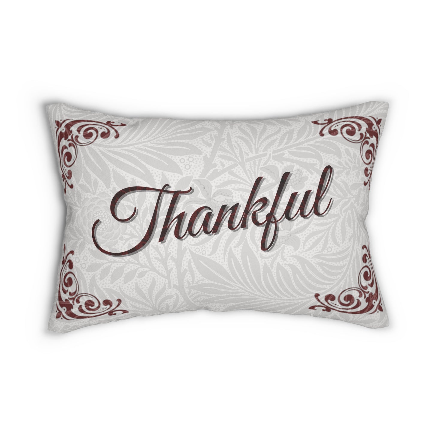 Thankful Spun Polyester Lumbar Pillow