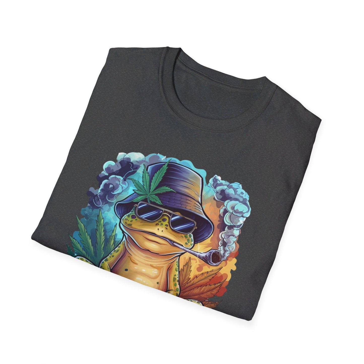 Baked Smoking Frog Unisex Softstyle T-Shirt