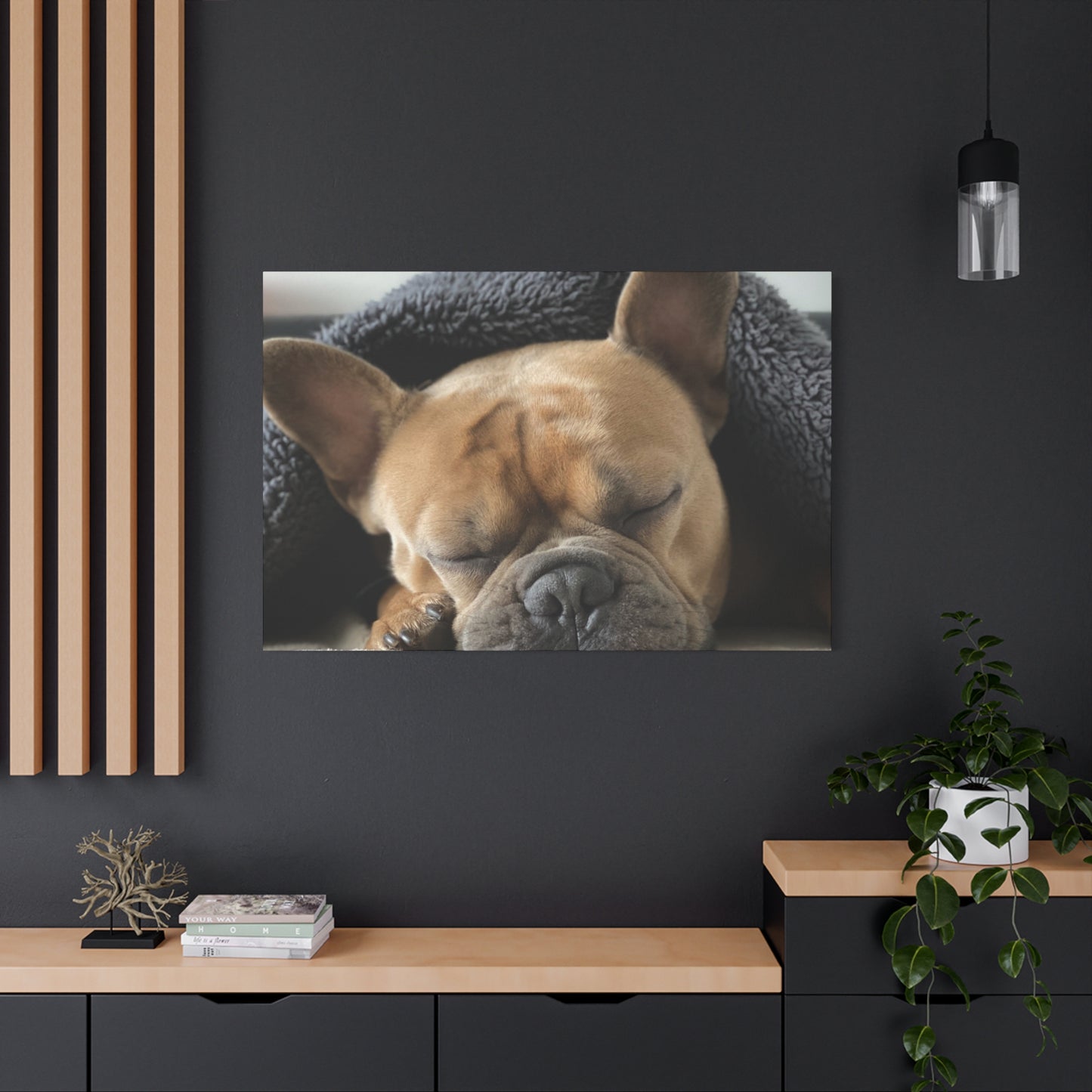 French Bulldog Matte Canvas, Stretched, 1.25"