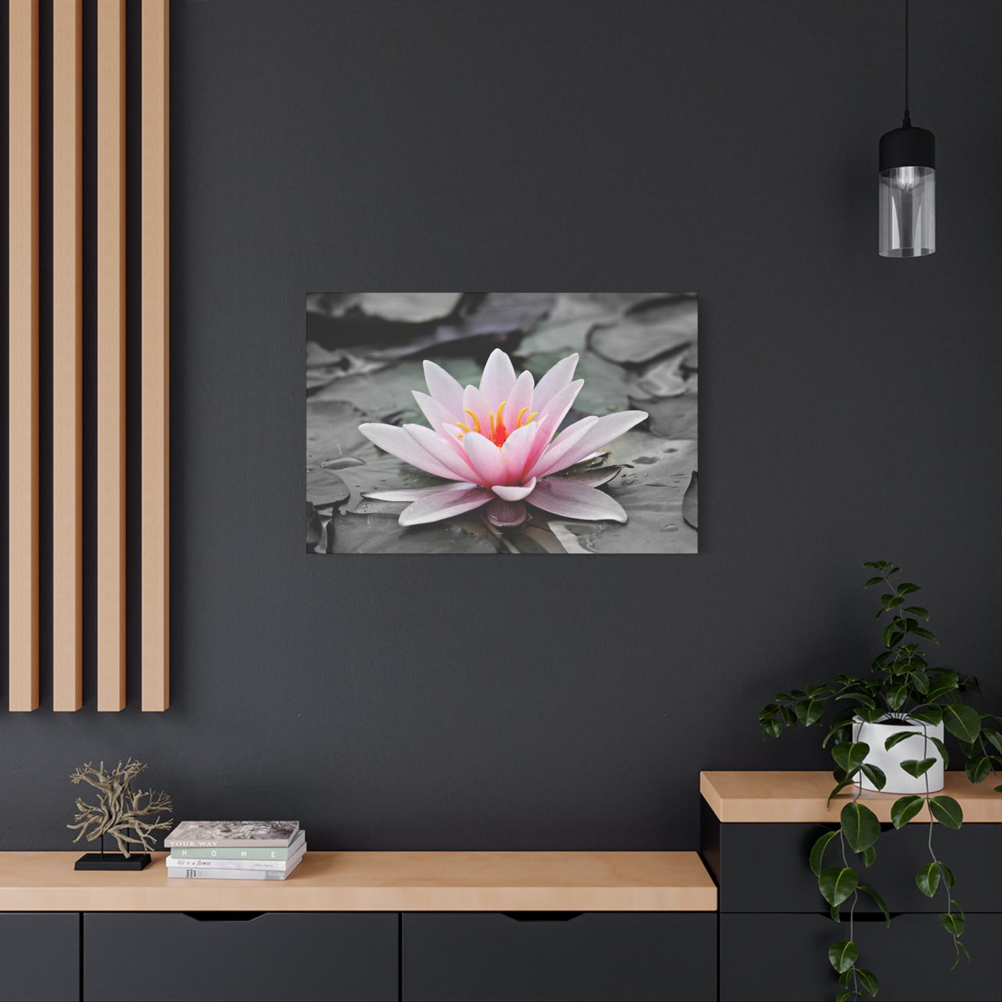 Water Lily Matte Canvas, Stretched, 1.25"