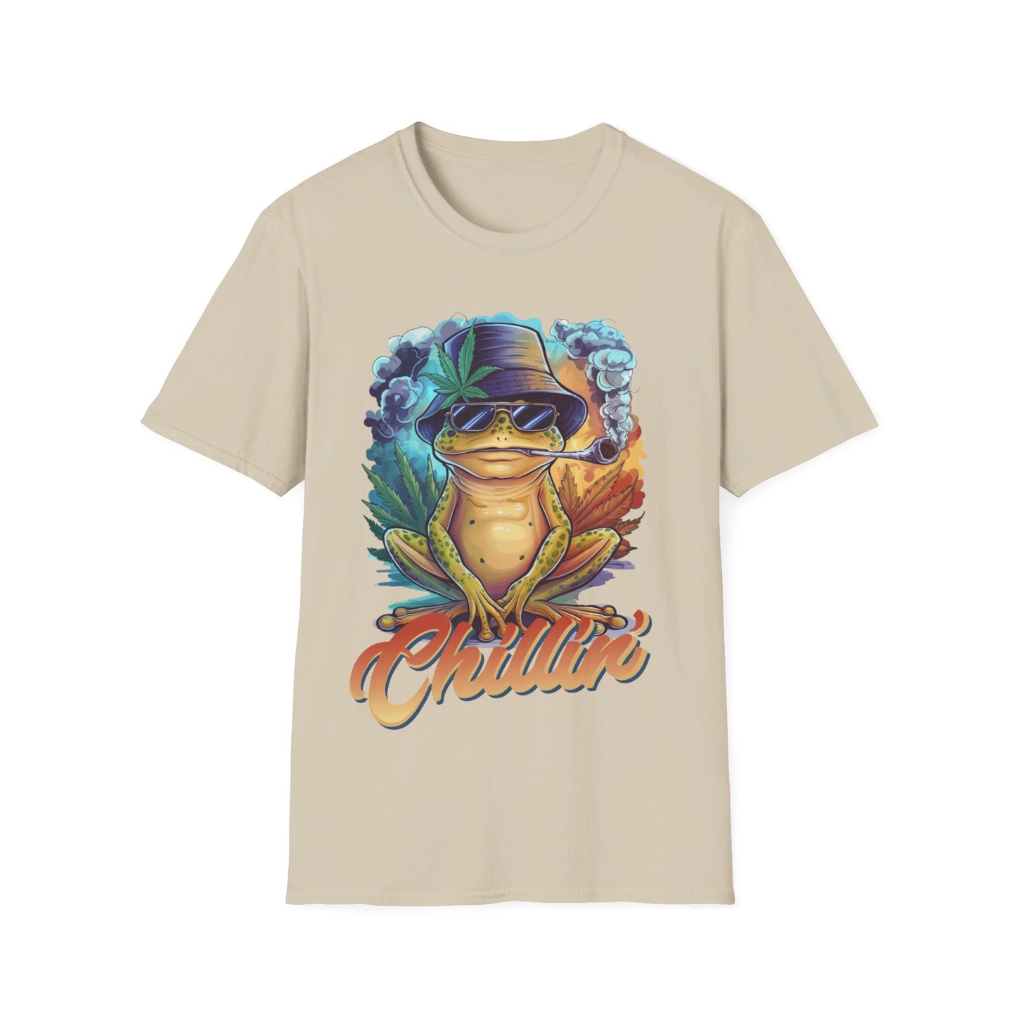 Chillin' Smoking Frog Unisex Softstyle T-Shirt