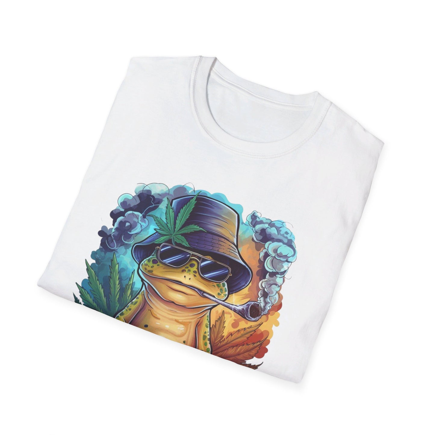 Chillin' Smoking Frog Unisex Softstyle T-Shirt