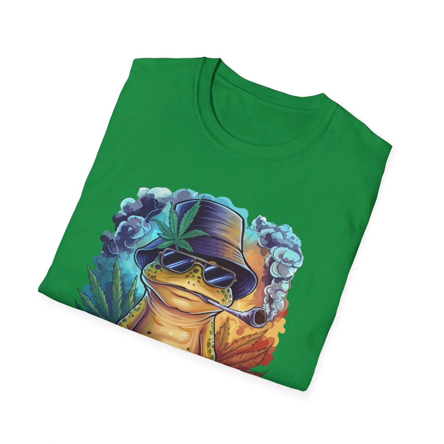 Chillin' Smoking Frog Unisex Softstyle T-Shirt