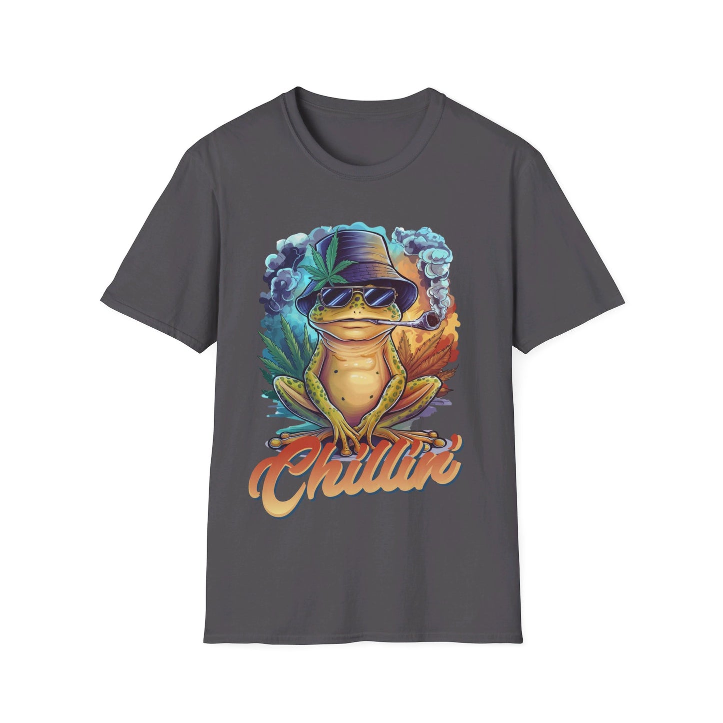 Chillin' Smoking Frog Unisex Softstyle T-Shirt