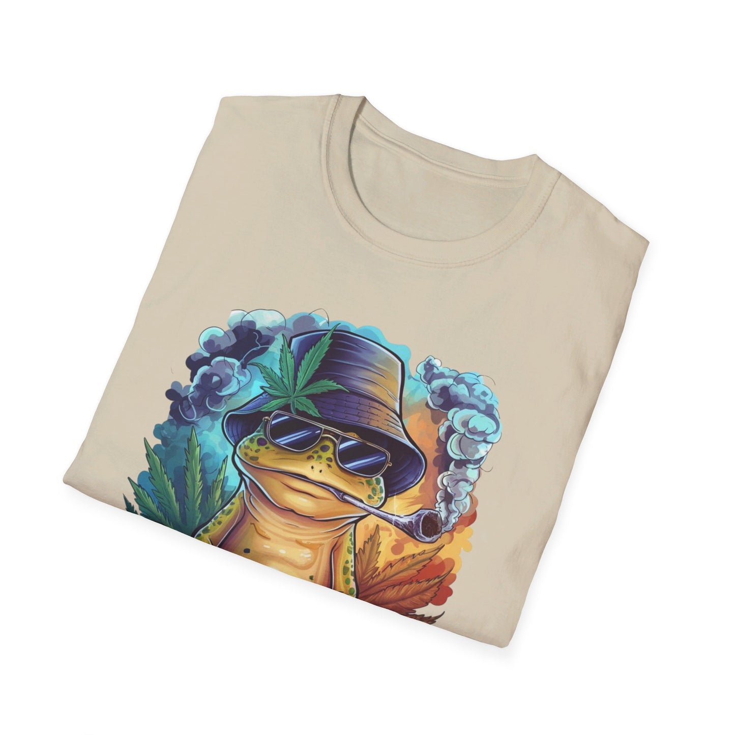 Chillin' Smoking Frog Unisex Softstyle T-Shirt