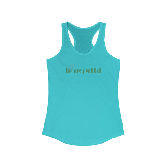 Be Respectful Women's Ideal Racerback Tank