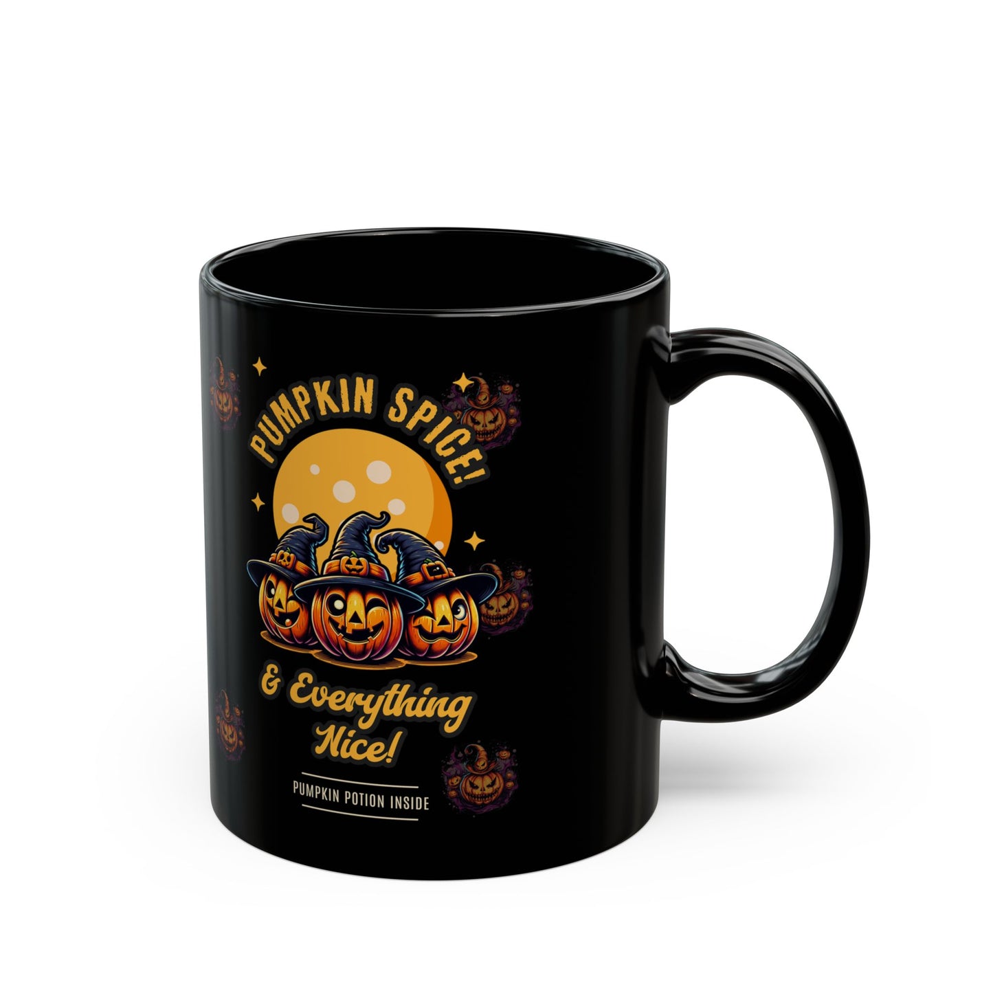 Pumpkin Spice Black Mug (11oz, 15oz)