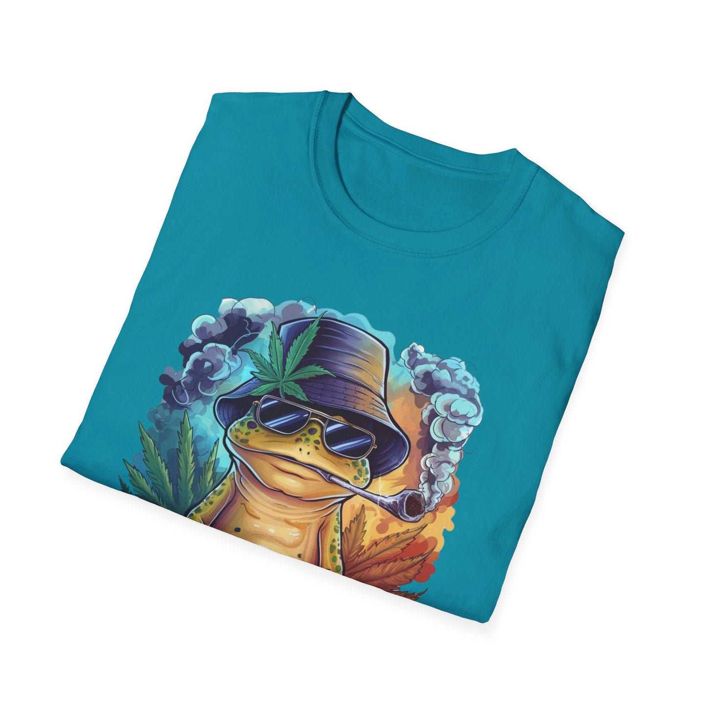 Chillin' Smoking Frog Unisex Softstyle T-Shirt