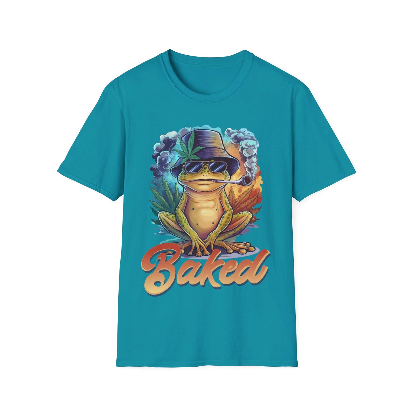 Baked Smoking Frog Unisex Softstyle T-Shirt