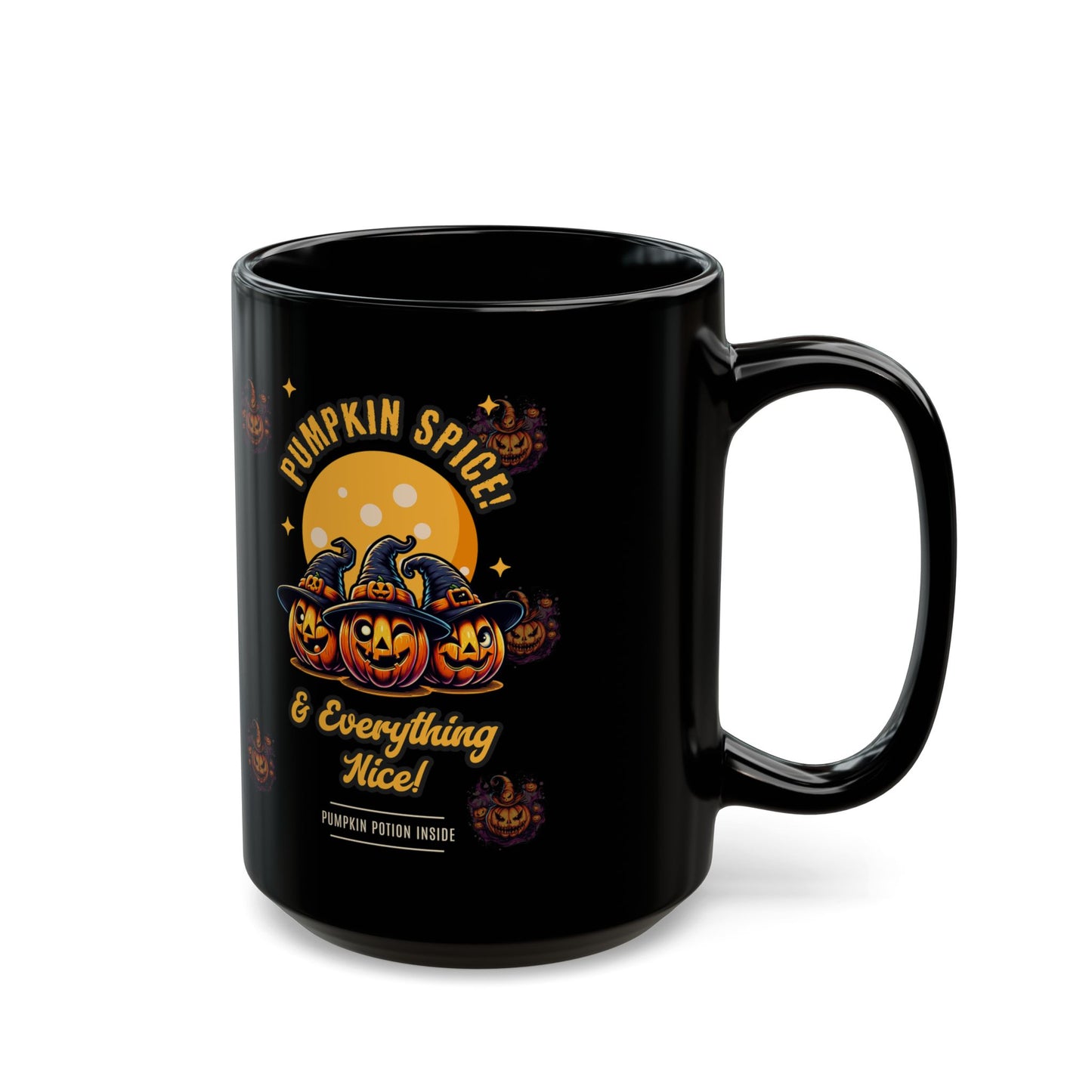 Pumpkin Spice Black Mug (11oz, 15oz)