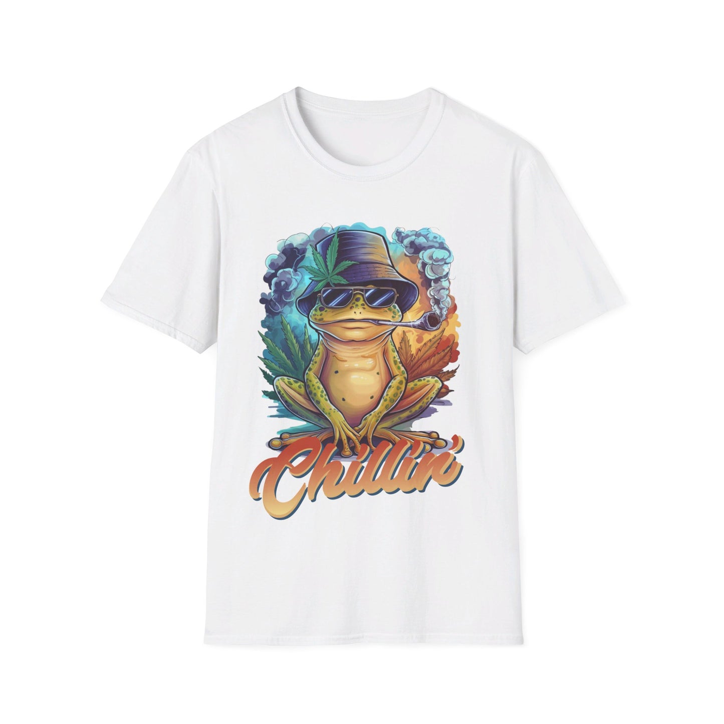 Chillin' Smoking Frog Unisex Softstyle T-Shirt