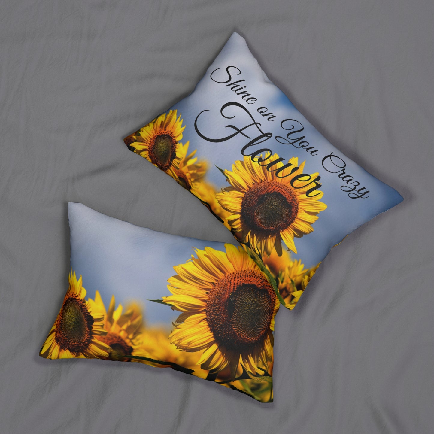 Shine on You Crazy Flower Spun Polyester Lumbar Pillow