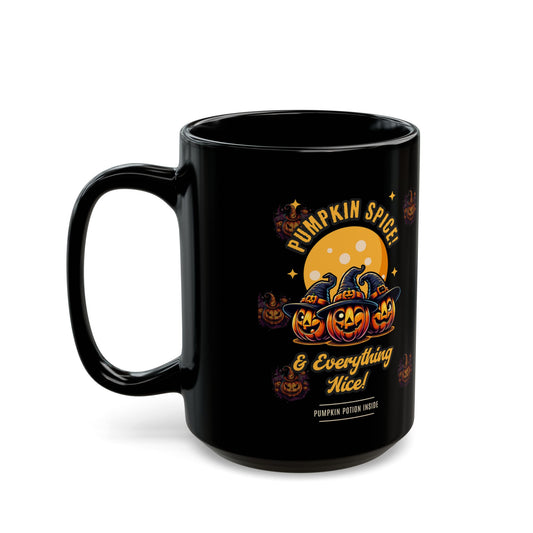 Pumpkin Spice Black Mug (11oz, 15oz)