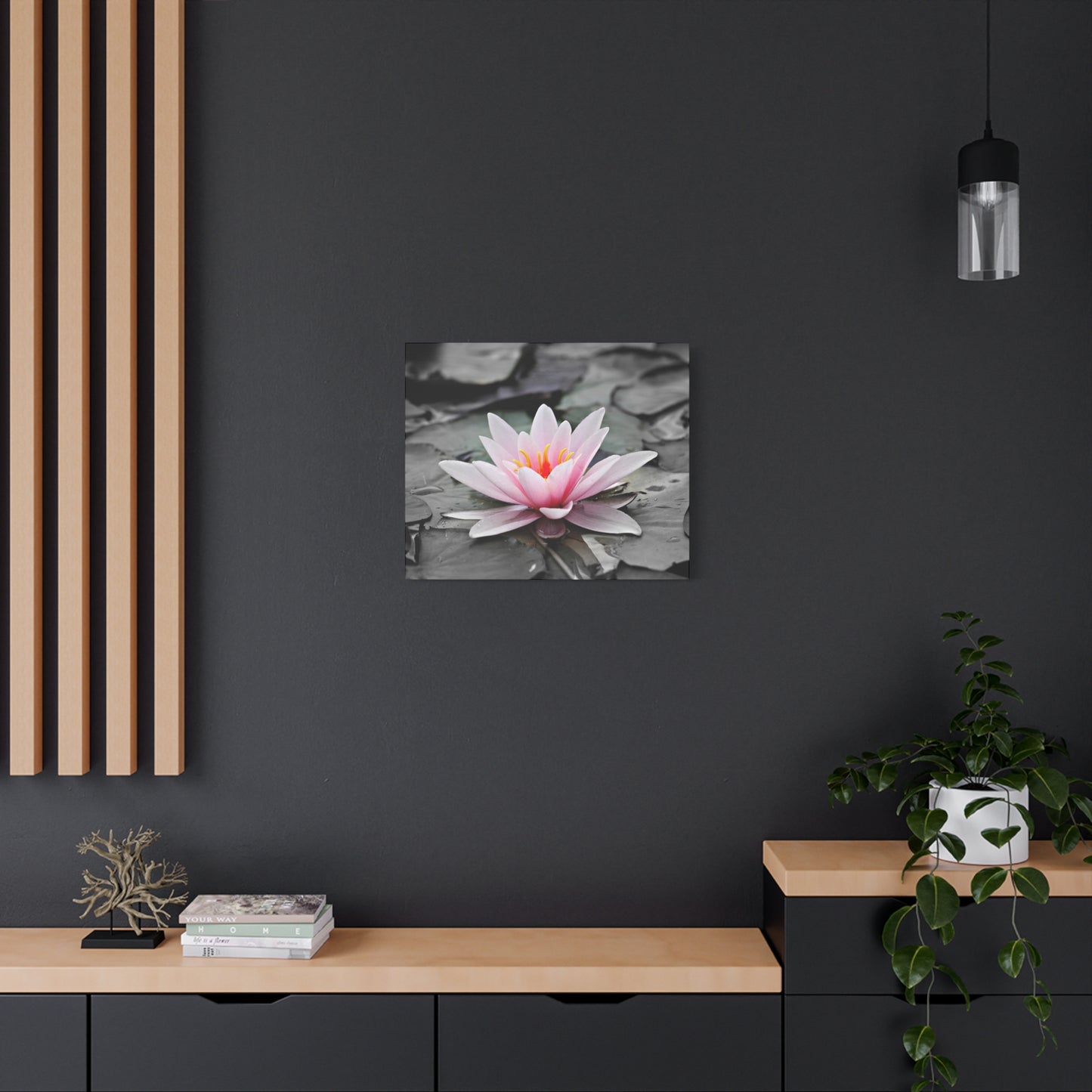 Water Lily Matte Canvas, Stretched, 1.25"