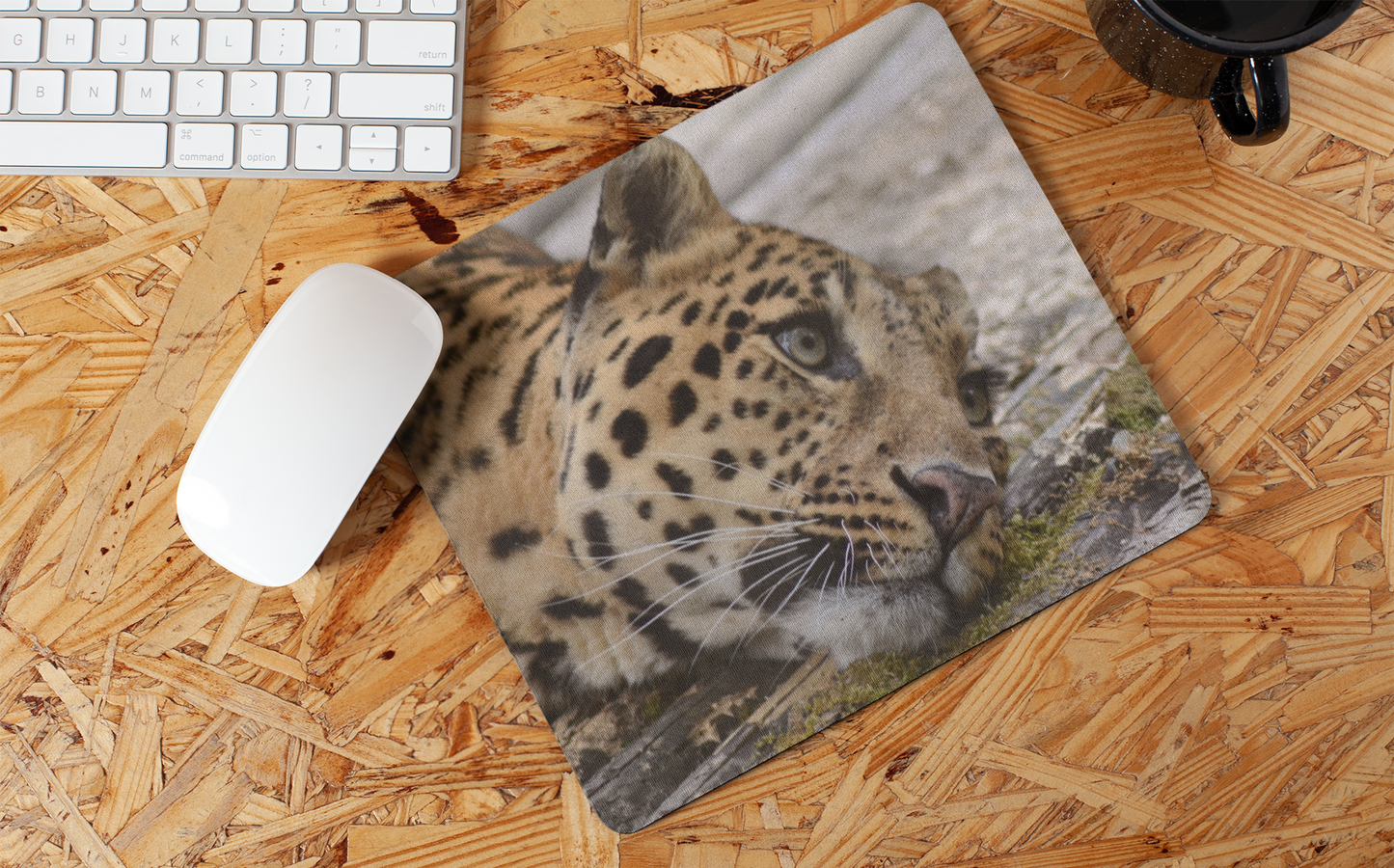 Leopard Non-Slip Gaming Mouse Pad